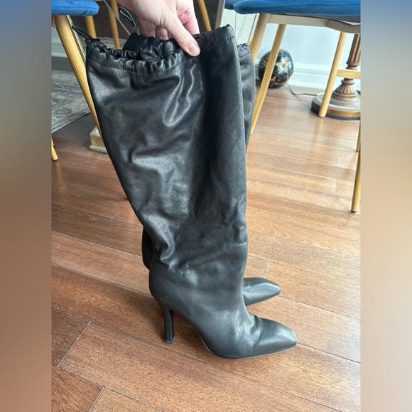 Balenciaga Boots Women's Black Falcon 105mm Leather Knee Boots EUR 39 US 9 - Picture 13 of 16